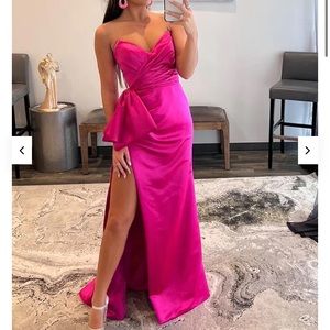 Pink prom/wedding guest gown